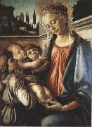 Sandro Botticelli Madonna and Child with two Angels (mk36) Sweden oil painting artist